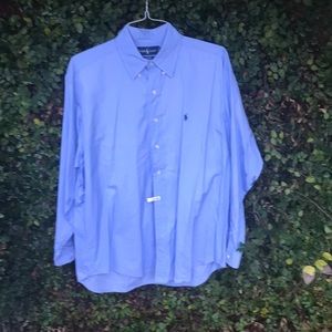 RALPH LAUREN BLUE OXFORD LARGE!